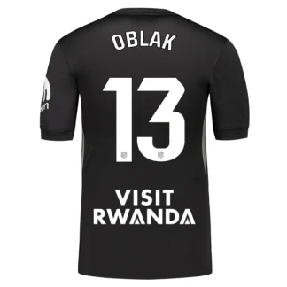 Atlético Madrid Målvaktströja Herr 2025-26 Jan Oblak 13 Svart Kortärmad Fotbollströja