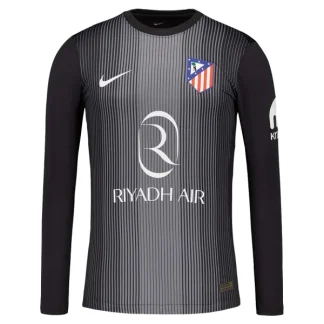 Atlético Madrid Målvaktströja Herr 2025-26 Svart Långärmad Fotbollströja