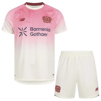 Bayer 04 Leverkusen Barn Bortaställ 2025/26 – Kortärmad Fotbollströja + Shorts