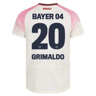 Bayer 04 Leverkusen Herr Bortatröja 2025/26 – Alejandro Grimaldo 20 – Kortärmad Fotbollströja