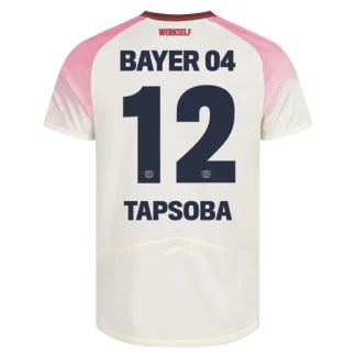 Bayer 04 Leverkusen Herr Bortatröja 2025/26 – Edmond Tapsoba 12 – Kortärmad Fotbollströja