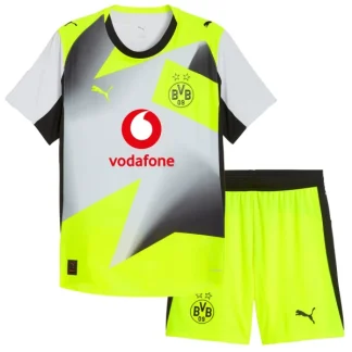 Borussia Dortmund Barn Bortaställ 2025/26 Kortärmad Tröja + Shorts