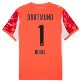 Borussia Dortmund Röd Målvaktströja Herr 2025/26 – Gregor Kobel 1 – Kortärmad Fotbollströja