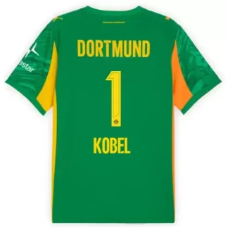 Borussia Dortmund Grön Målvaktströja Herr 2025/26 – Gregor Kobel 1 – Kortärmad Fotbollströja