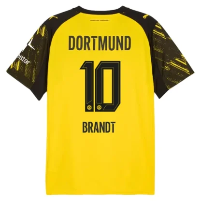 Borussia Dortmund Herr Hemmatröja 2025/26 – Julian Brandt 10 – Kortärmad Fotbollströja