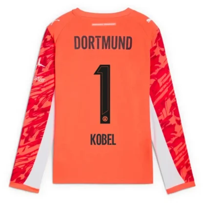 Borussia Dortmund Röd Målvaktströja Herr 2025/26 – Gregor Kobel 1 – Långärmad Fotbollströja