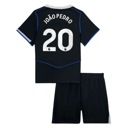 Chelsea FC Barn Tredjeställ 2025/26 João Pedro 20 Kortärmad Tröja + Shorts