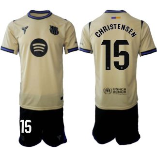 FC Barcelona Herr Bortaställ 2025/26 – Andreas Christensen 15 – Kortärmad Fotbollströja + Shorts