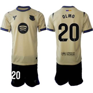 FC Barcelona Herr Bortaställ 2025/26 – Dani Olmo 20 – Kortärmad Fotbollströja + Shorts
