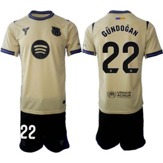 FC Barcelona Herr Bortaställ 2025/26 – İlkay Gündoğan 22 – Kortärmad Fotbollströja + Shorts