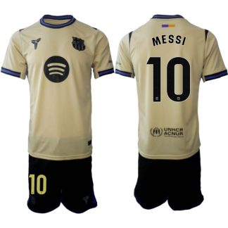 FC Barcelona Herr Bortaställ 2025/26 – Lionel Messi 10 – Kortärmad Fotbollströja + Shorts