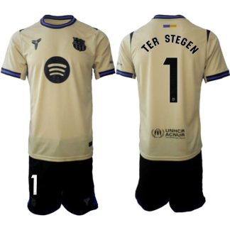 FC Barcelona Herr Bortaställ 2025/26 – Marc-André ter Stegen 1 – Kortärmad Fotbollströja + Shorts