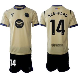 FC Barcelona Herr Bortaställ 2025/26 – Marcus Rashford 14 – Kortärmad Fotbollströja + Shorts