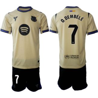 FC Barcelona Herr Bortaställ 2025/26 – Ousmane Dembélé 7 – Kortärmad Fotbollströja + Shorts