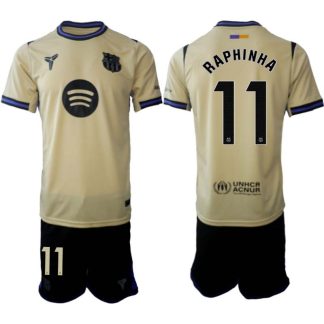 FC Barcelona Herr Bortaställ 2025/26 – Raphinha 11 – Kortärmad Fotbollströja + Shorts