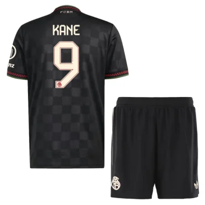 FC Bayern München Barn Tredjeställ 2025/26 – Harry Kane 9 – Kortärmad Fotbollströja + Shorts