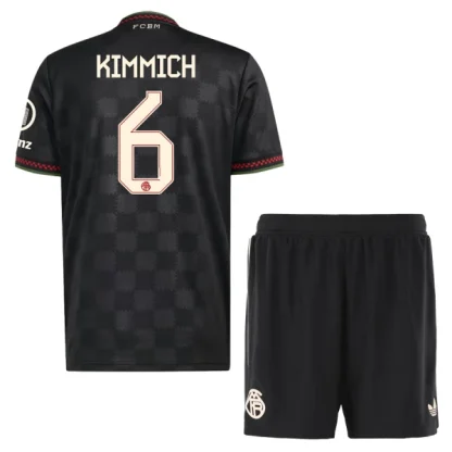FC Bayern München Barn Tredjeställ 2025/26 – Joshua Kimmich 6 – Kortärmad Fotbollströja + Shorts