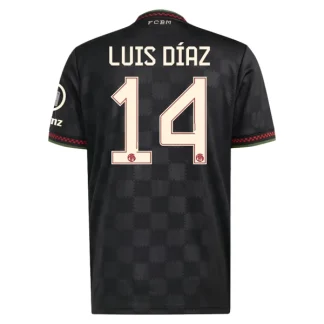 FC Bayern München Herr Tredjetröja 2025/26 – Luis Díaz 14 – Kortärmad Fotbollströja