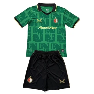 Feyenoord Barn Fjärdeställ 2025/26 Kortärmad Tröja + Shorts