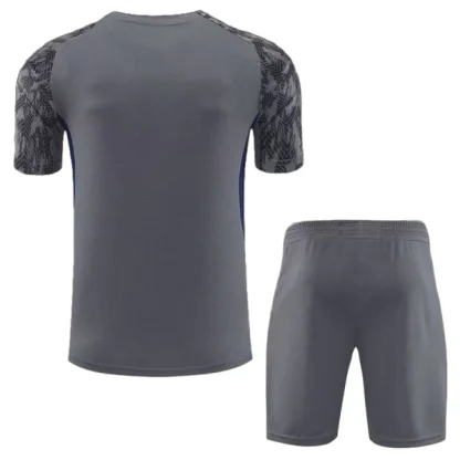 Feyenoord Träningsställ Barn 2025-26 Grå Kortärmad Tröja + Shorts-1