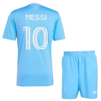 Inter Miami CF Barn Tredjeställ 2025/26 Lionel Messi 10 Kortärmad Tröja + Shorts