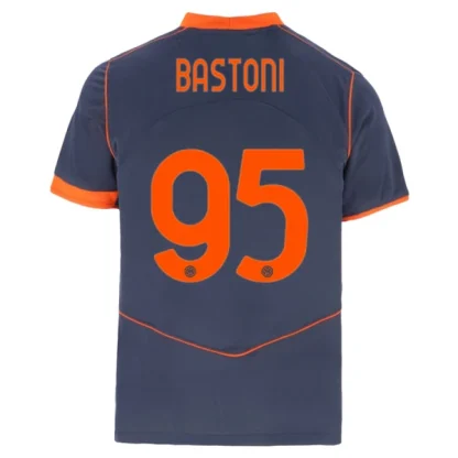 Inter Milan Herr Tredjetröja 2025/26 Alessandro Bastoni 95 Kortärmad Fotbollströja