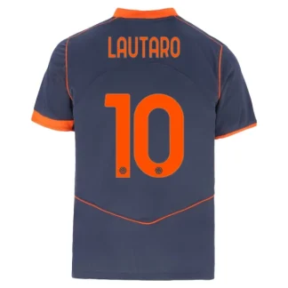 Inter Milan Herr Tredjetröja 2025/26 Lautaro Martinez 10 Kortärmad Fotbollströja
