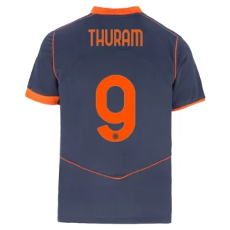Inter Milan Herr Tredjetröja 2025/26 Marcus Thuram 9 Kortärmad Fotbollströja