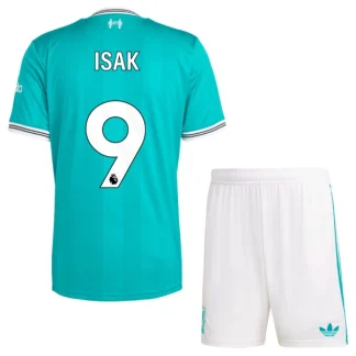 Liverpool Barn Tredjeställ 2025/26 Alexander Isak 9 Kortärmad Tröja + Shorts