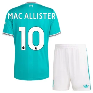 Liverpool Barn Tredjeställ 2025/26 Alexis Mac Allister 10 Kortärmad Tröja + Shorts