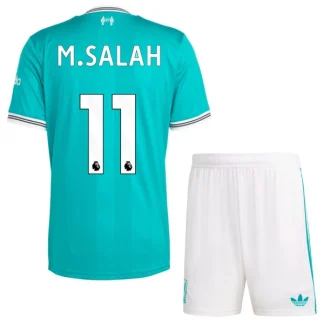Liverpool Barn Tredjeställ 2025/26 Mohamed Salah 11 Kortärmad Tröja + Shorts