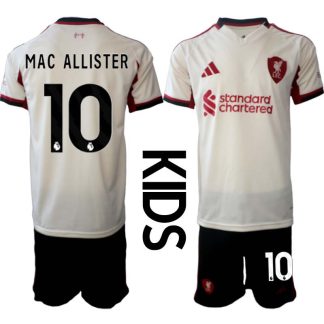 Liverpool FC Barn Bortaställ 2025/26 Alexis Mac Allister 10 Kortärmad Tröja + Shorts