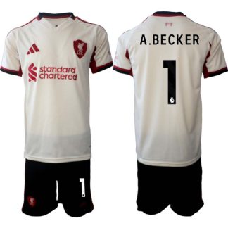 Liverpool FC Herr Bortaställ 2025/26 – Alisson Becker 1 – Kortärmad Fotbollströja + Shorts