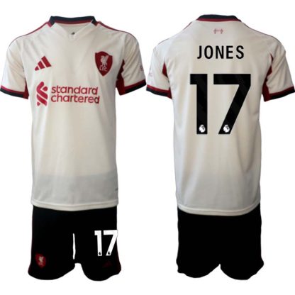 Liverpool FC Herr Bortaställ 2025/26 – Curtis Jones 17 – Kortärmad Fotbollströja + Shorts