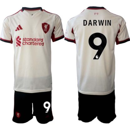 Liverpool FC Herr Bortaställ 2025/26 – Darwin Núñez 9 – Kortärmad Fotbollströja + Shorts