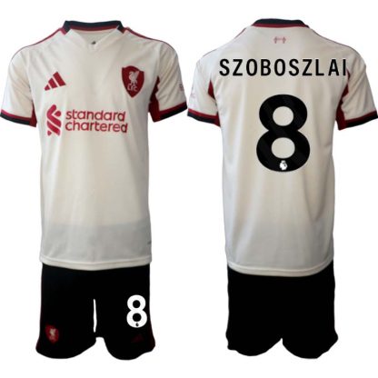 Liverpool FC Herr Bortaställ 2025/26 – Dominik Szoboszlai 8 – Kortärmad Fotbollströja + Shorts