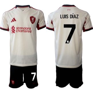 Liverpool FC Herr Bortaställ 2025/26 – Luis Díaz 7 – Kortärmad Fotbollströja + Shorts