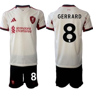 Liverpool FC Herr Bortaställ 2025/26 – Steven Gerrard 8 – Kortärmad Fotbollströja + Shorts