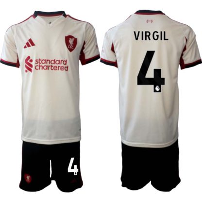 Liverpool FC Herr Bortaställ 2025/26 – Virgil van Dijk 4 – Kortärmad Fotbollströja + Shorts