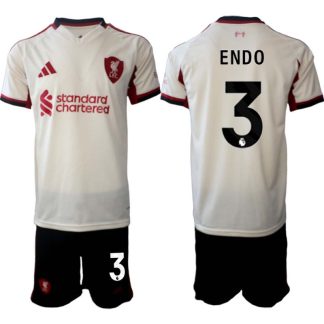Liverpool FC Herr Bortaställ 2025/26 – Wataru Endo 3 – Kortärmad Fotbollströja + Shorts