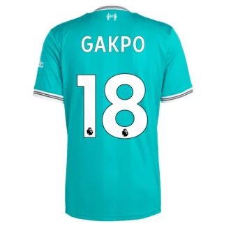 Liverpool Tredjetröja Herr 2025/26 Cody Gakpo 18 Kortärmad Fotbollströja + Shorts