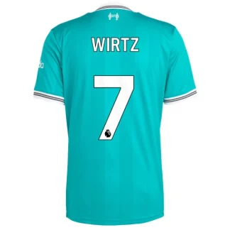 Liverpool Tredjetröja Herr 2025/26 Florian Wirtz 7 Kortärmad Fotbollströja + Shorts