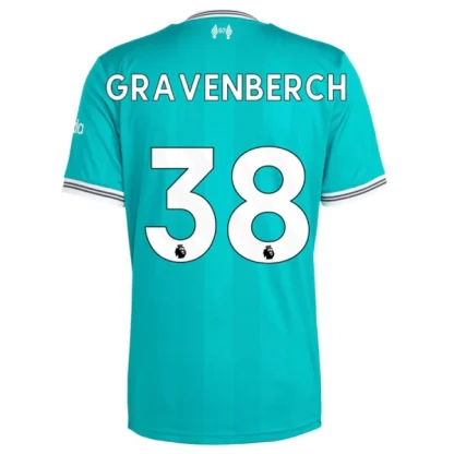 Liverpool Tredjetröja Herr 2025/26 Ryan Gravenberch 38 Kortärmad Fotbollströja + Shorts