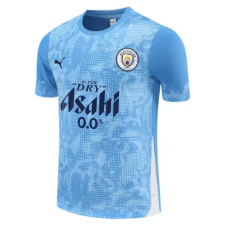 Manchester City Träningströja Herr 2025-26 Blå Kortärmad Fotbollströja