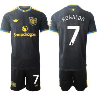 Manchester United Tredjeställ Herr 2025/26 Cristiano Ronaldo #7 Kortärmad Fotbollströja + Shorts