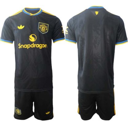 Manchester United Tredjeställ Herr 2025/26 Kortärmad Fotbollströja + Shorts
