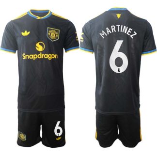Manchester United Tredjeställ Herr 2025/26 Lisandro Martinez #6 Kortärmad Fotbollströja + Shorts