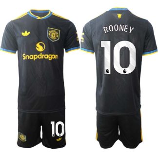 Manchester United Tredjeställ Herr 2025/26 Wayne Rooney #10 Kortärmad Fotbollströja + Shorts