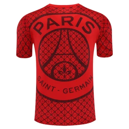 Paris Saint-Germain Pre-Match Tröja Herr 2025/26 Röd Kortärmad Fotbollströja-1