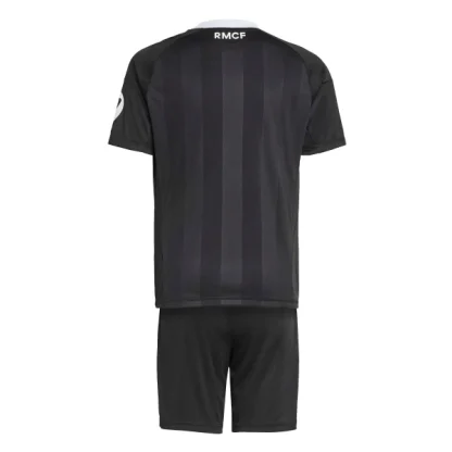 Real Madrid Barn Målvaktsställ 2025-26 Svart Kortärmad Tröja + Shorts-1